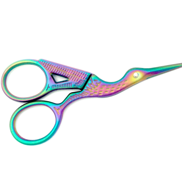 Rainbow Stork Mini Scissors for Eyelash Extensions (2)